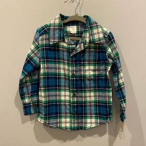Toddler Plaid Button Down